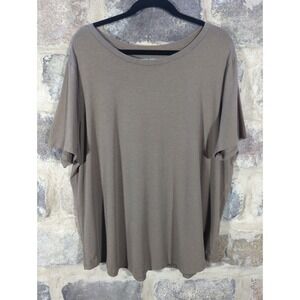 Universal Standard Top‎ Woman's Large Olive Green Oversized Casual Coastal